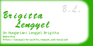 brigitta lengyel business card